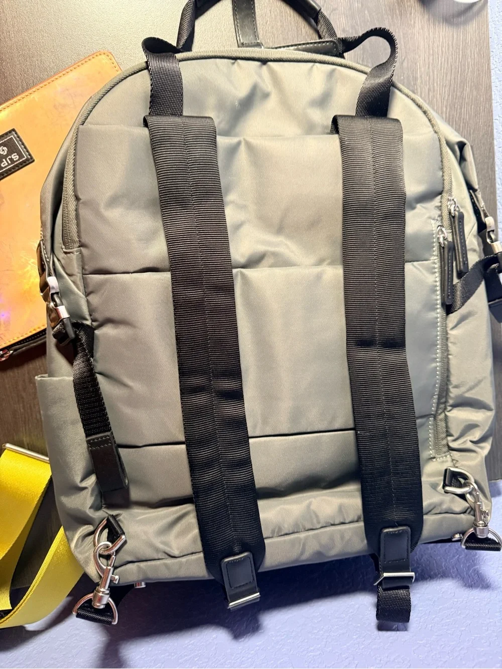 SJP by Sarah Jessica Parker Samsonite Gray Nylon Backpack Travel Laptop Bag